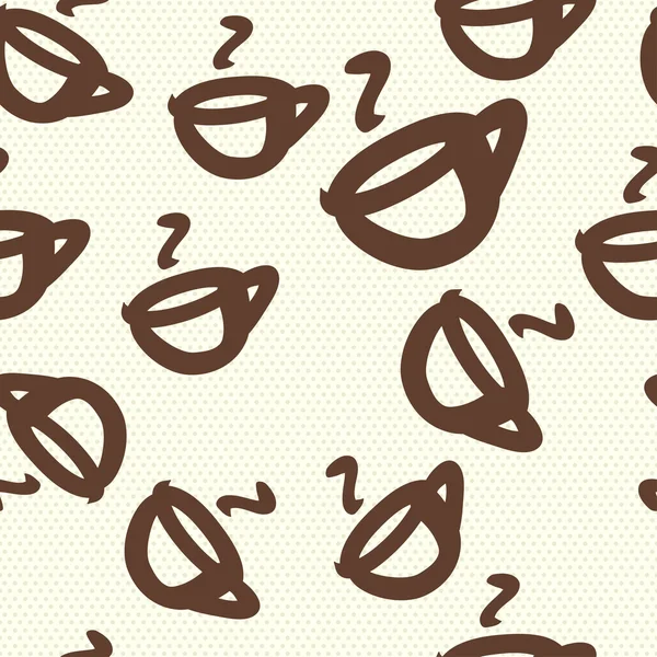 Koffie cups doodle. — Stockvector