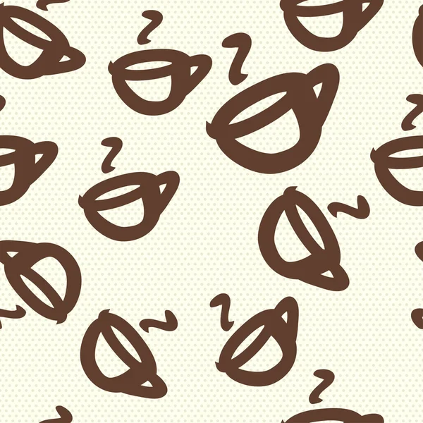 Copos de café Doodle . — Vetor de Stock