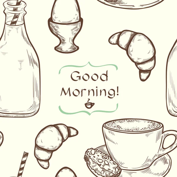 Desayuno. — Vector de stock