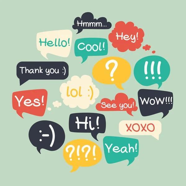 Speach bubbles. Royalty Free Stock Vectors