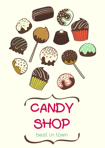 Cartoon candys. — Stockvector