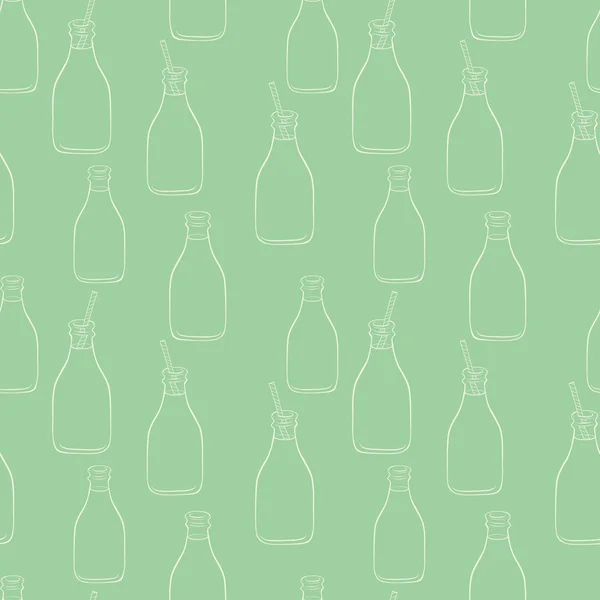 Bottles pattern. — Stock Vector