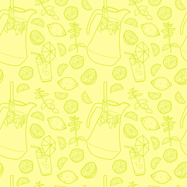 Modello di limonata . — Vettoriale Stock