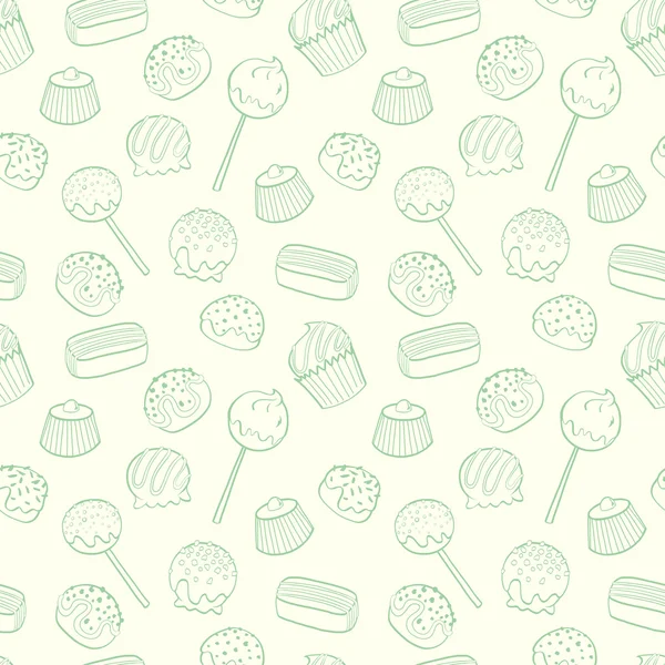 Cartoon candys pattern. Royalty Free Stock Illustrations