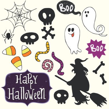 Cadılar Bayramı doodles