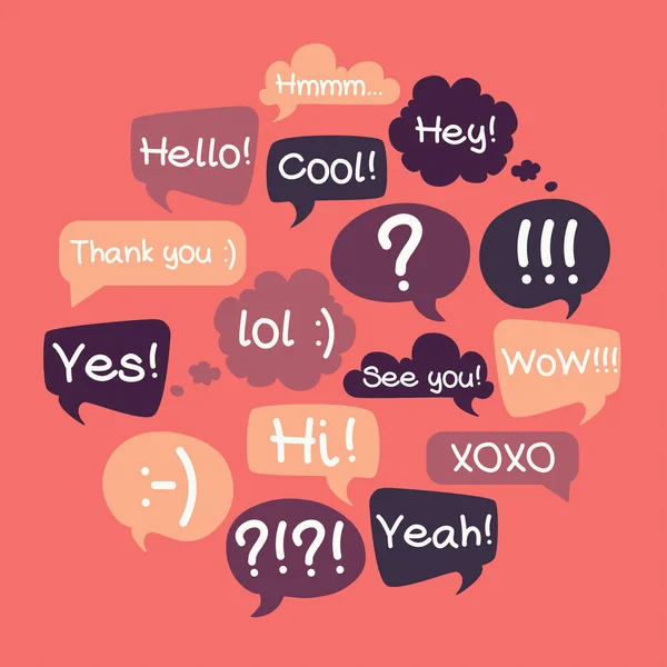 Speech bubbles — Stock Vector