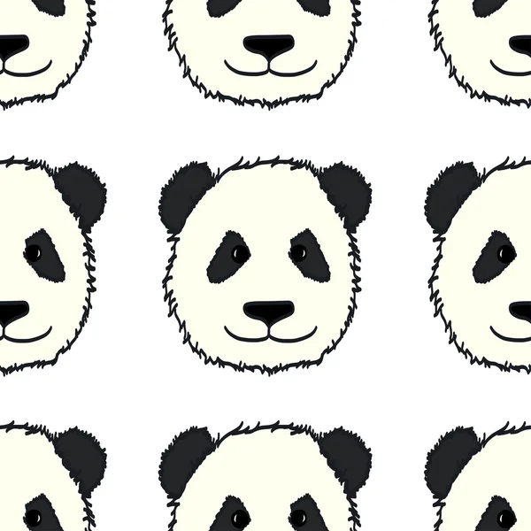 Panda-Muster. — Stockvektor