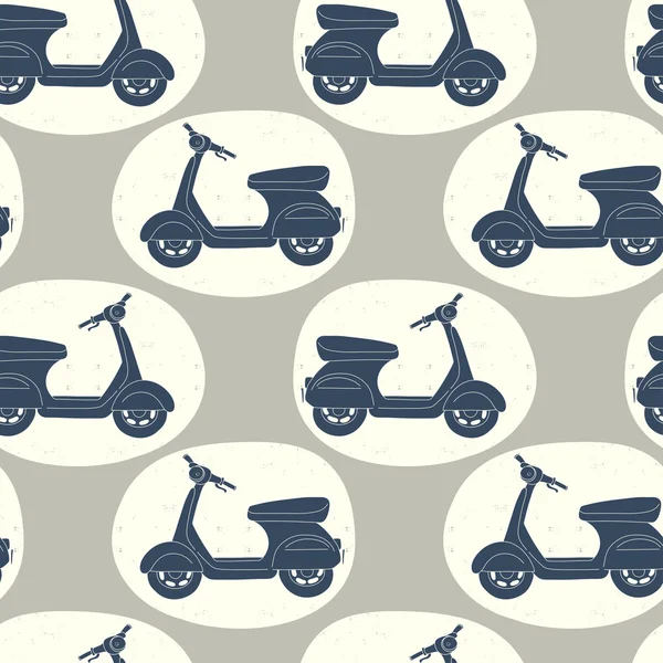 Doodle scooters pattern. — Stock Vector