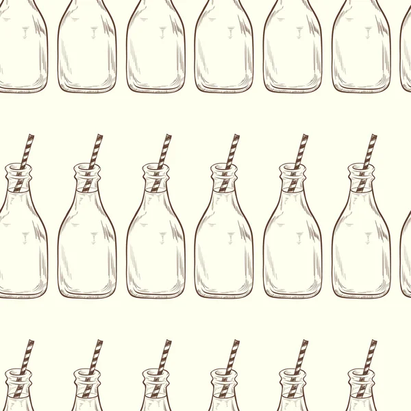 Flaskor mönster. — Stock vektor