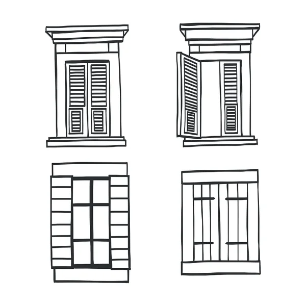 Ventanas. — Vector de stock