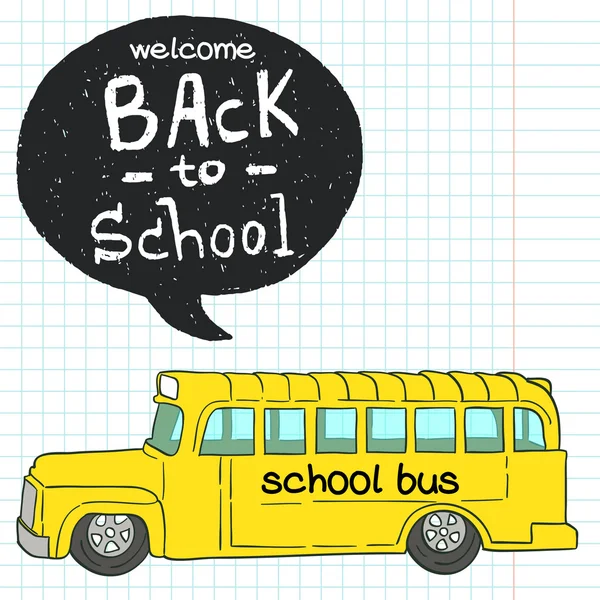 Bus scolaire . — Image vectorielle