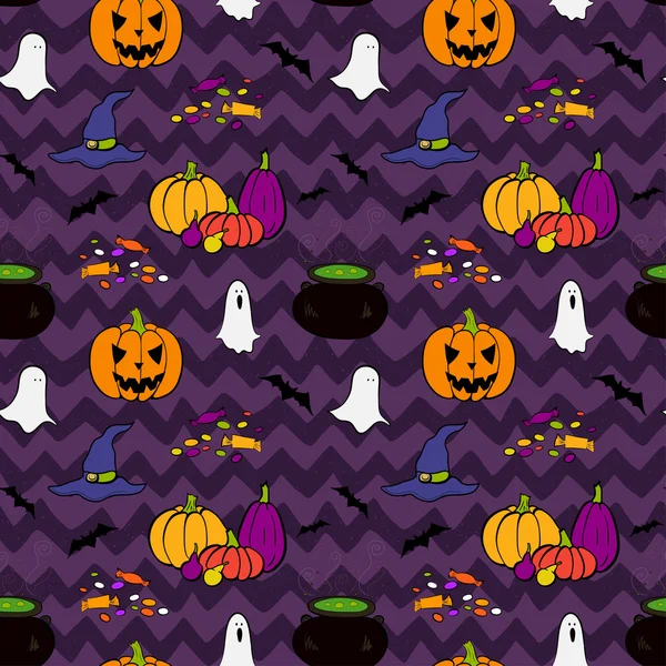 Patrón Halloween . — Archivo Imágenes Vectoriales