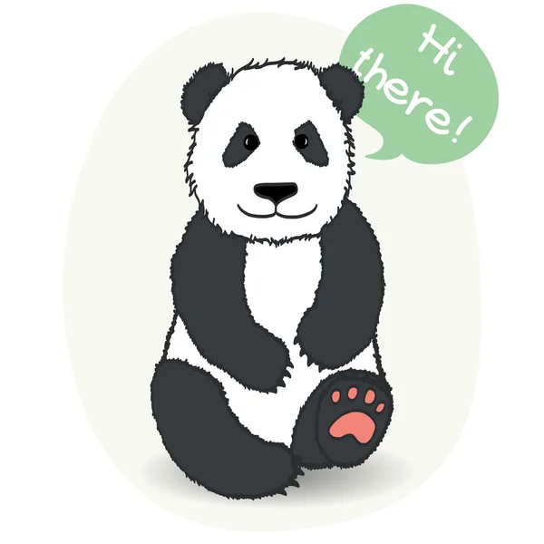 Orso panda. — Vettoriale Stock