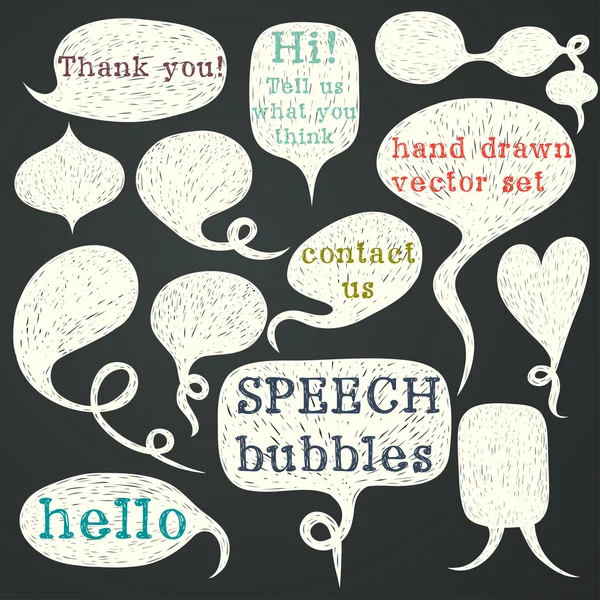 Speech bubbles — Stock Vector