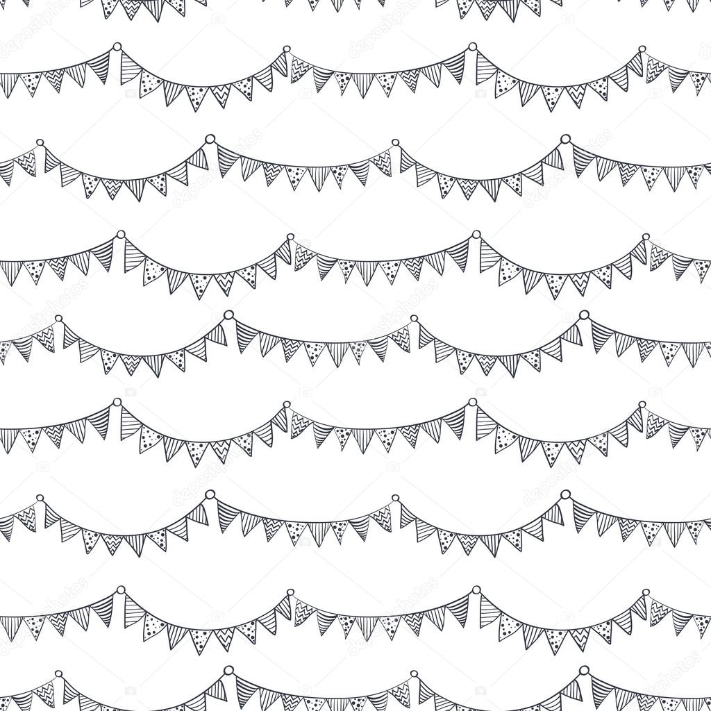 Bunting flags pattern