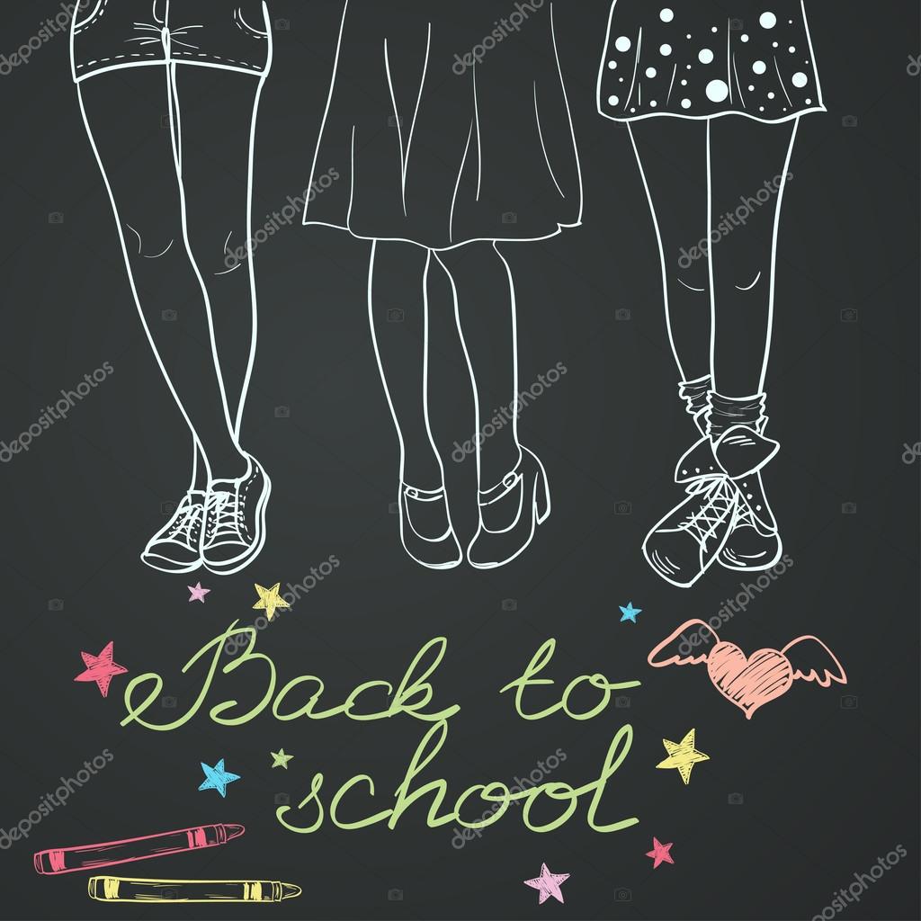 Назад В Школу Векторное Изображение ©TashaNatasha 53068945