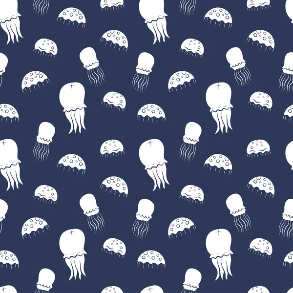 Jellyfish pattern — Stock Vector