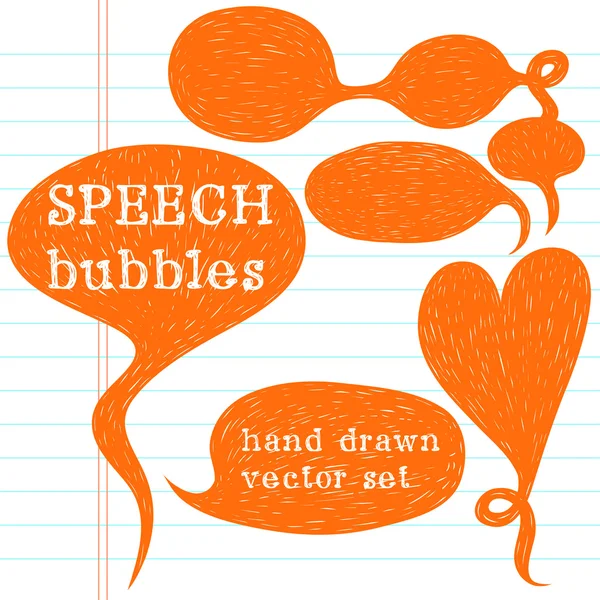 Speech bubbles — Stock Vector