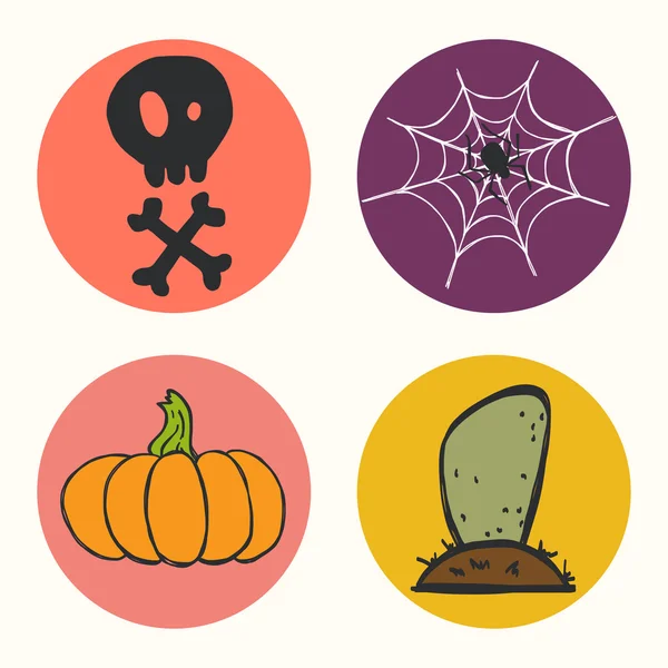 Icônes d'Halloween . — Image vectorielle