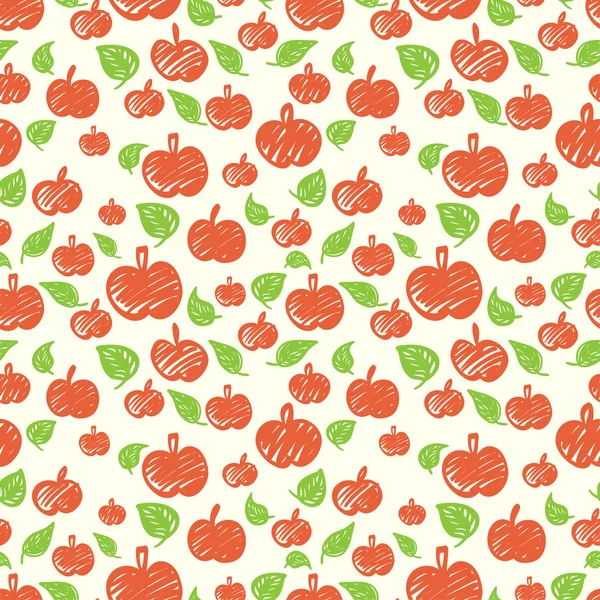 Apples pattern. — Stock Vector