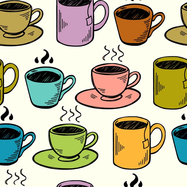 Modèle de tasses . — Image vectorielle