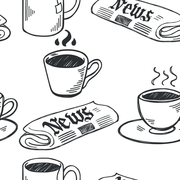 Pausa para el café. — Vector de stock