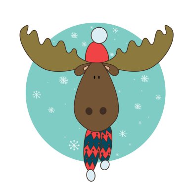 Karikatür Noel geyiği