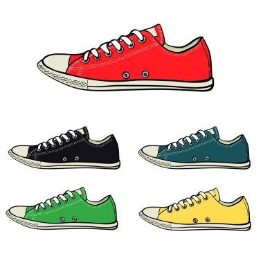 Set düşük spor ayakkabı