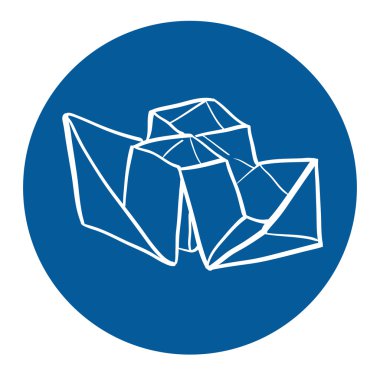 Origami kağıt tekne el çekilmiş