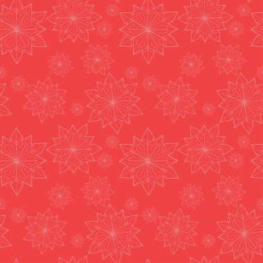 Origami kar taneleri ile kış desen