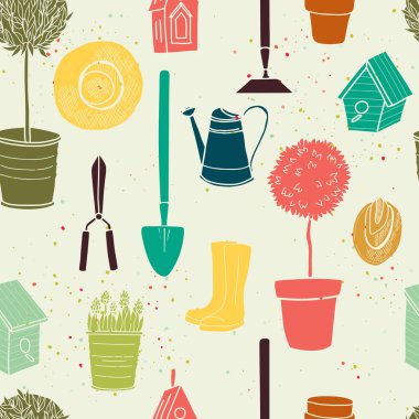 Bahçe seamless modeli