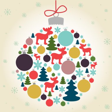 Renkli Noel arka plan