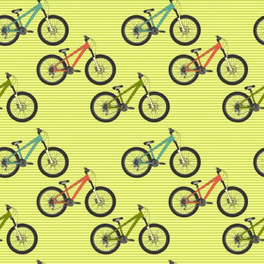 Desen renkli dağ Bisiklet ile