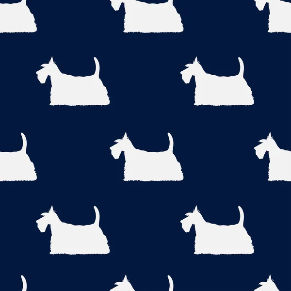 Seamless pattern with dogs