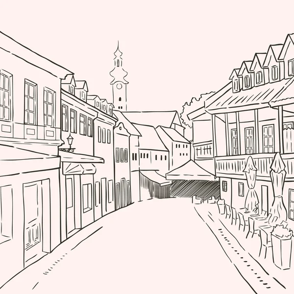 Zagreb Street Cafe ve kilise