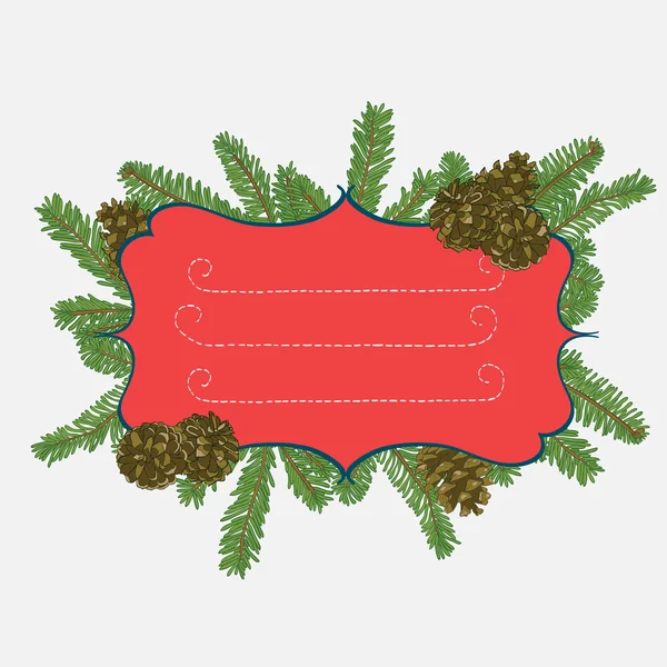 Diseño de marco de Navidad — Archivo Imágenes Vectoriales