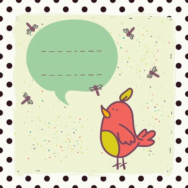 Bulle d'oiseaux et de discours . — Image vectorielle