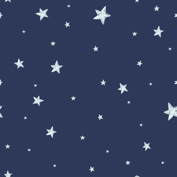 夜晚的天空和星星 图库矢量图片