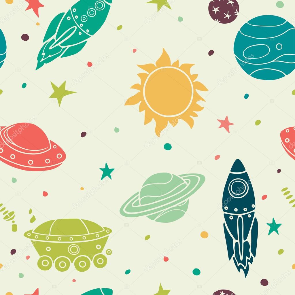 Seamless pattern with space
