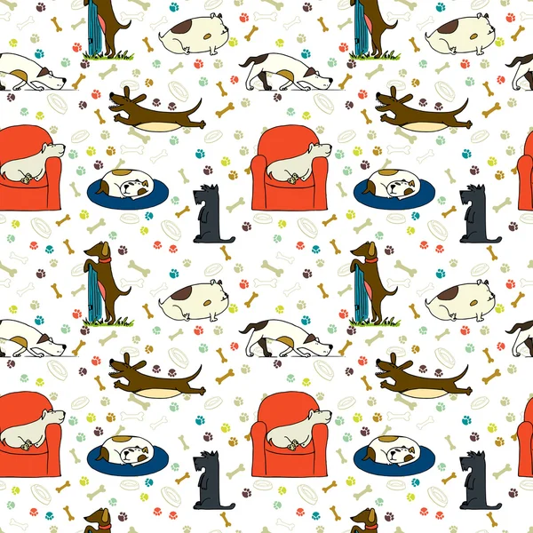 Çizgi film köpekler ile Seamless Modeli