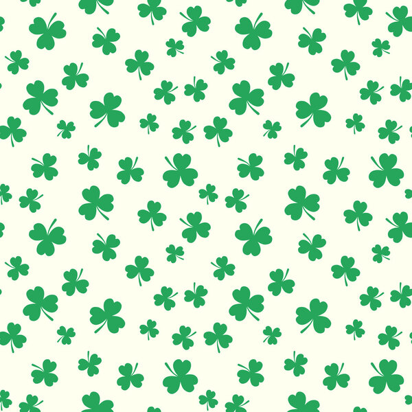 Clover Seamless Pattern для Дня Святого Патрика
