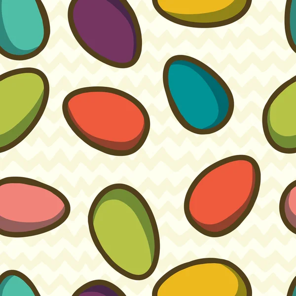 Πάσχα απρόσκοπτη μοτίβο με αυγά — Διανυσματικό Αρχείο
