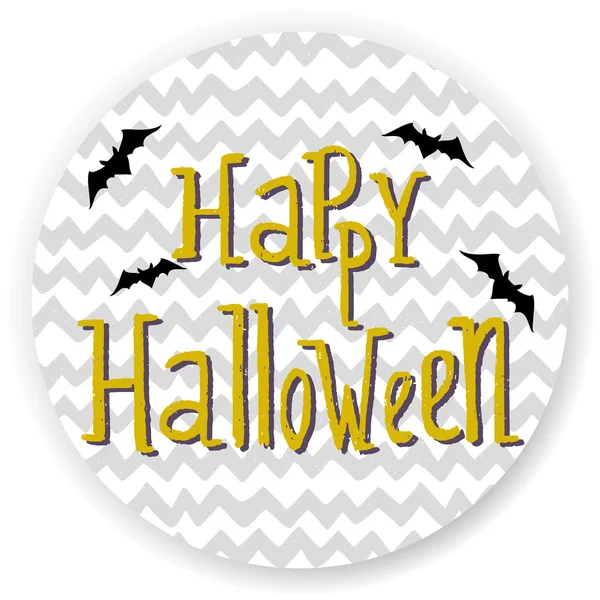 Halloween invitation with cartoon bats — стоковый вектор