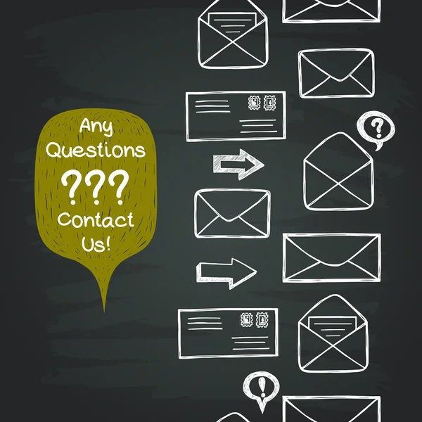 Patrón con letras dibujadas a mano Gráficos Vectoriales