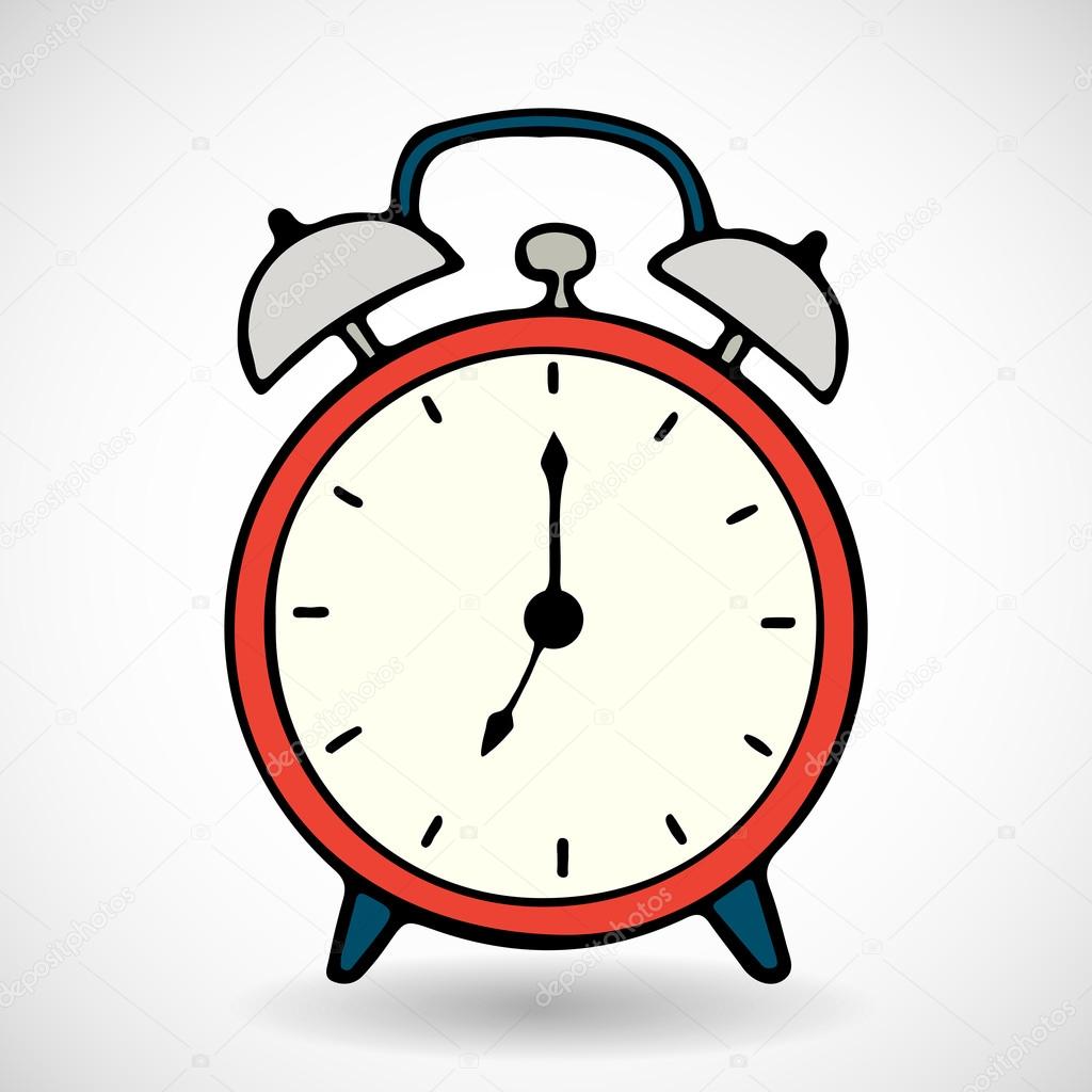 Red cartoon alarm clock ⬇ Vector Image by © TashaNatasha | Vector Stock 78030946