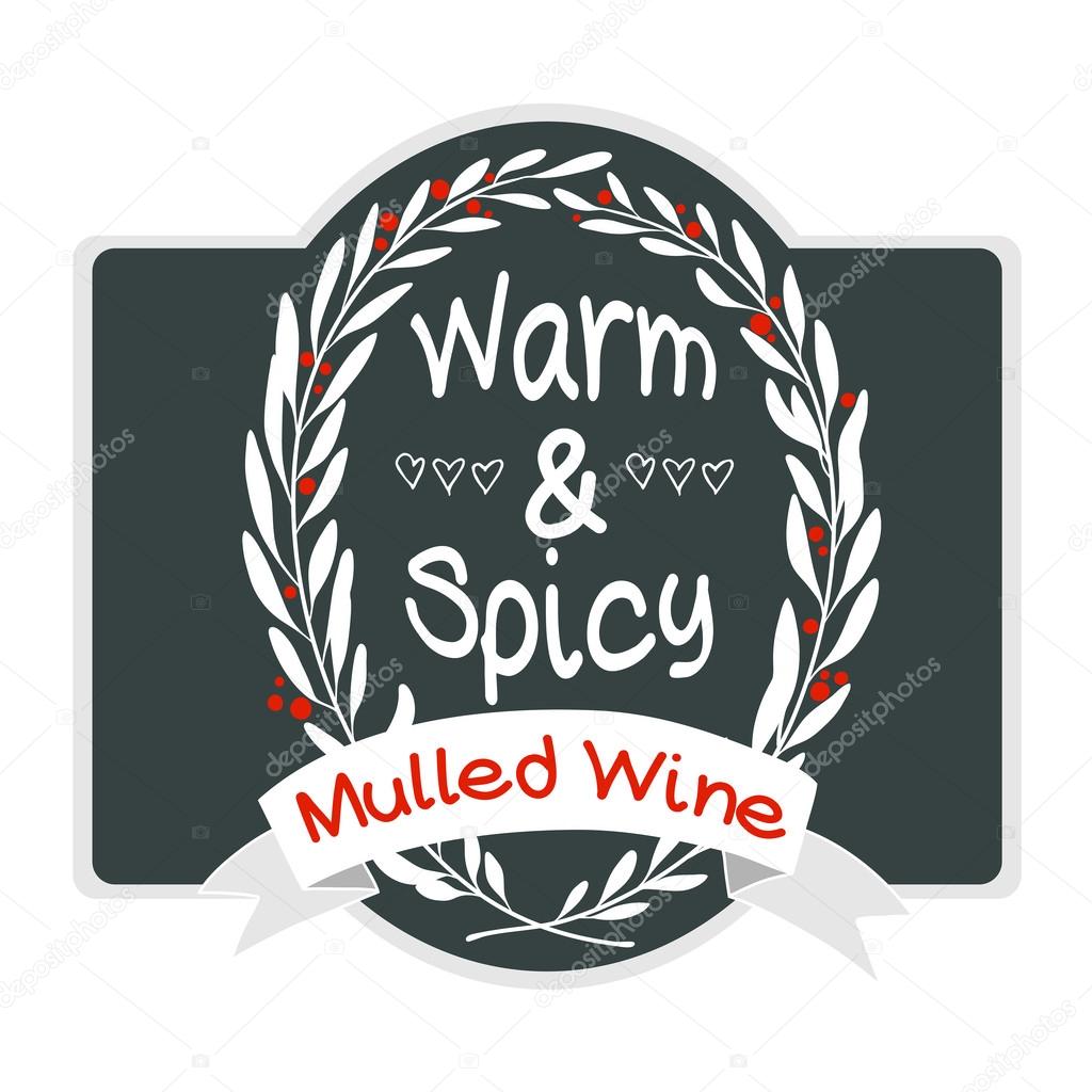 Mulled wine label template