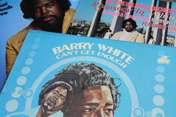 Viersen Almanya Ocak 2020 Soul Şarkıcısı Barry White Vinil Plak — Stok fotoğraf