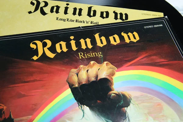 Viersen Deutschland Mai 2021 Nahaufnahme Von Vinyl Plattencovern Der Regenbogen — Stockfoto