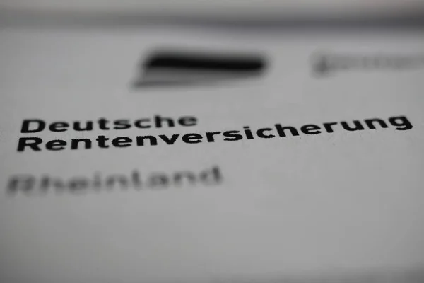 Viersen Allemagne Mai 2021 Gros Plan Logo Deutsche Rentenversicherung Inscrit — Photo