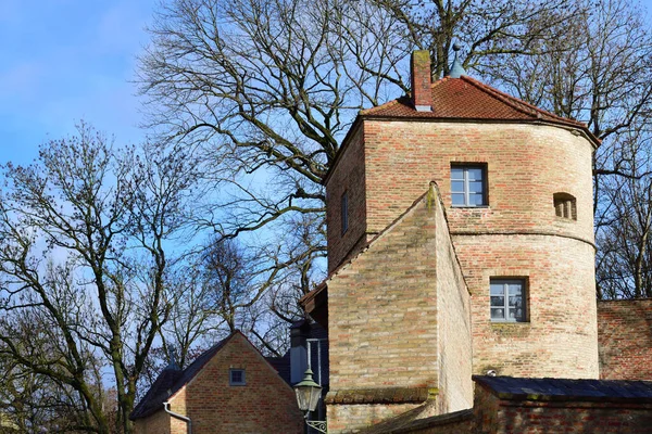 Historic Jakoberwall Tower Augsburg Jakoberwall 1540 Still One Augsburg Landmarks — Stock Photo, Image